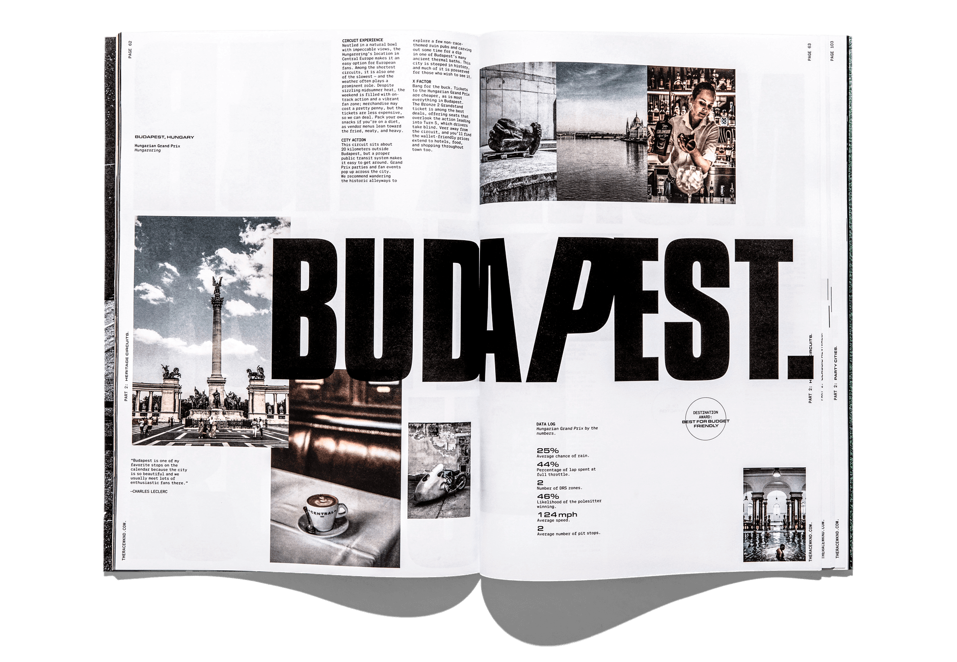 RACEWKND spread — Budapest