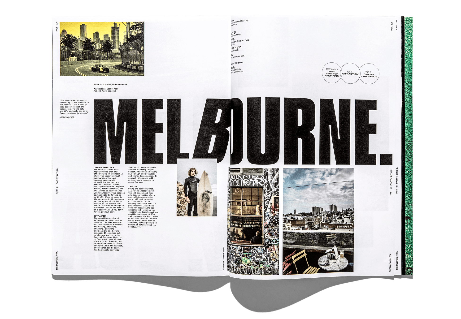 RACEWKND spread — Melbourne