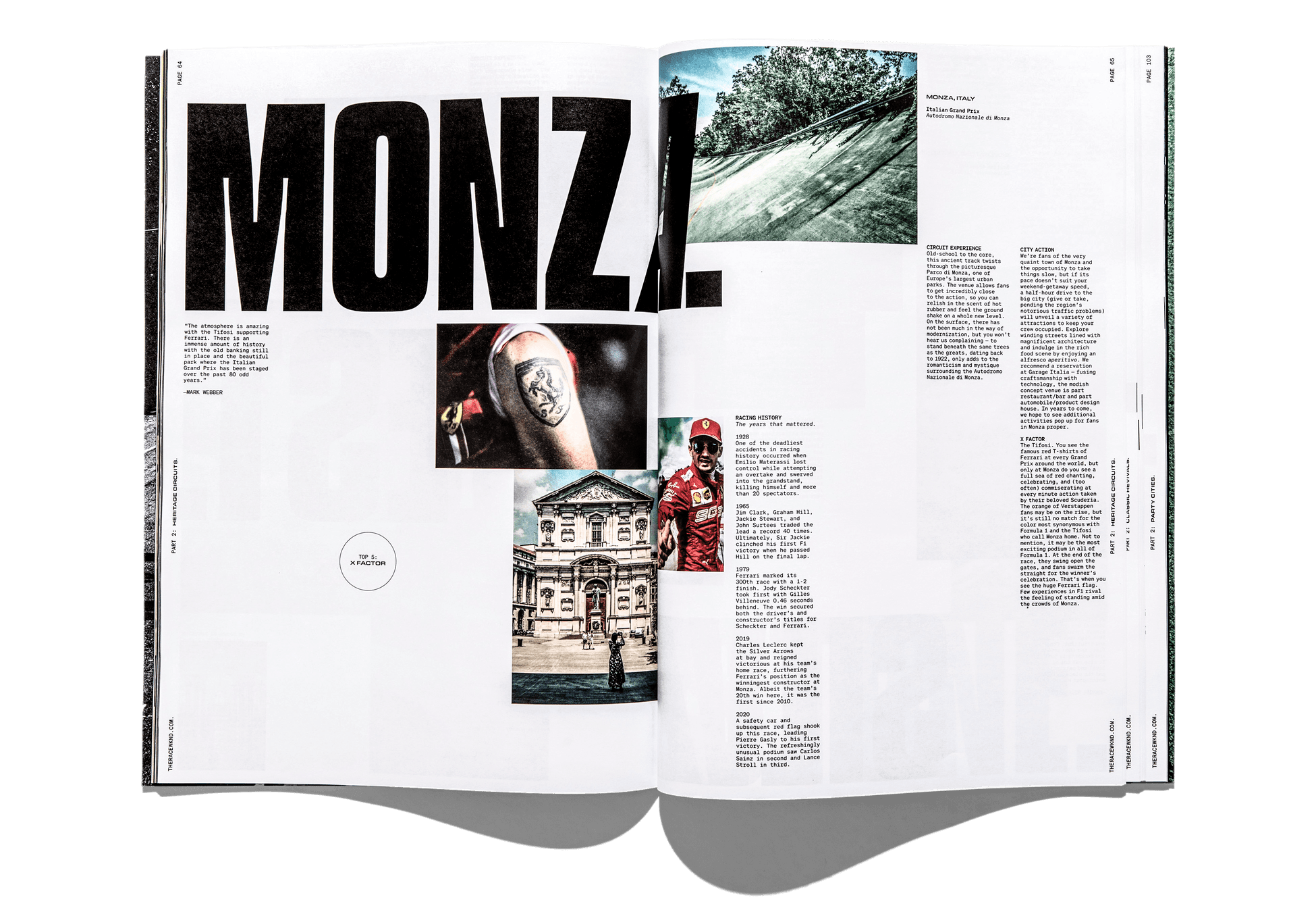 RACEWKND spread — Monza